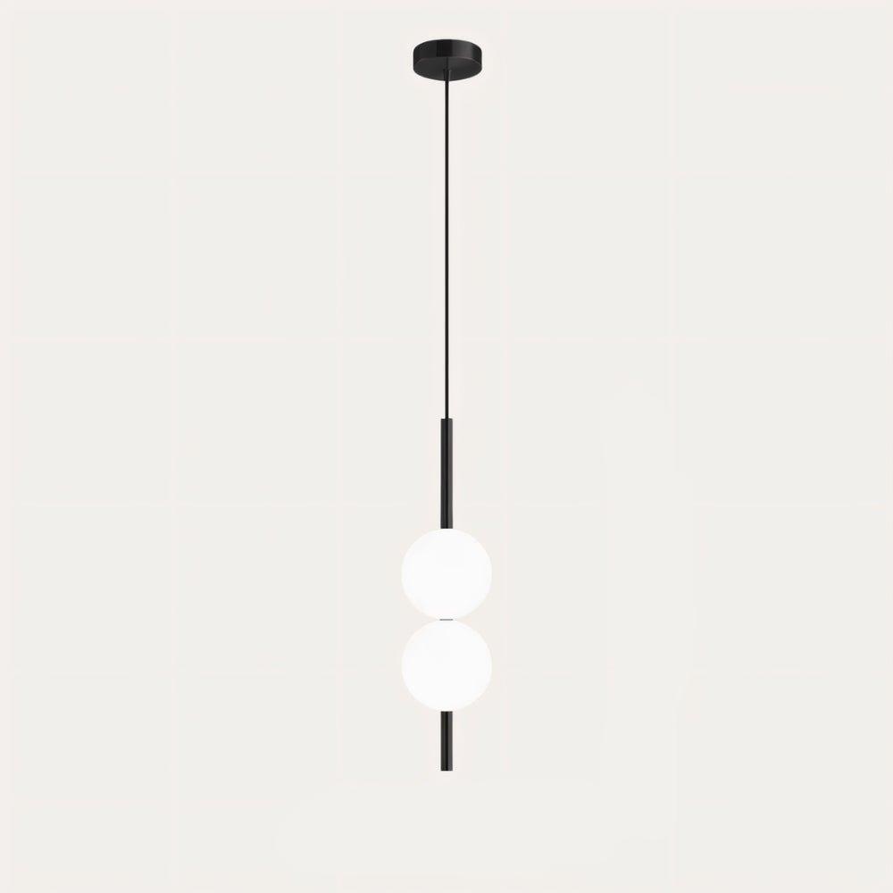 Afzal Pendant Light | Acrylic Globe LED Ceiling Lamp | Adjustable Metal Chain | Scandinavian Modern Interior