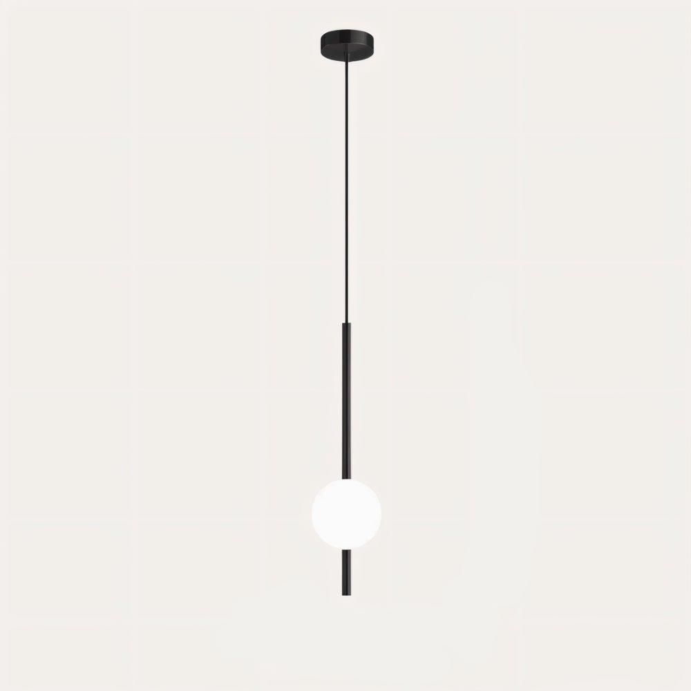 Afzal Pendant Light | Acrylic Globe LED Ceiling Lamp | Adjustable Metal Chain | Scandinavian Modern Interior