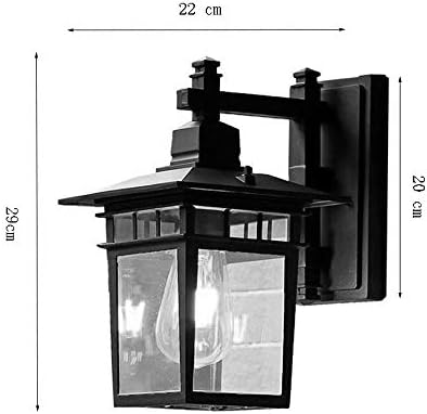 Alessio Black Deco Outdoor Wall Lamp | Adjustable Metal & Glass Sconce | Weatherproof E27 Light | Garden Terrace Balcony