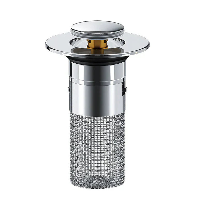 Drain strainer for shower and sink | Hair strainer made of stainless steel | StoppFix