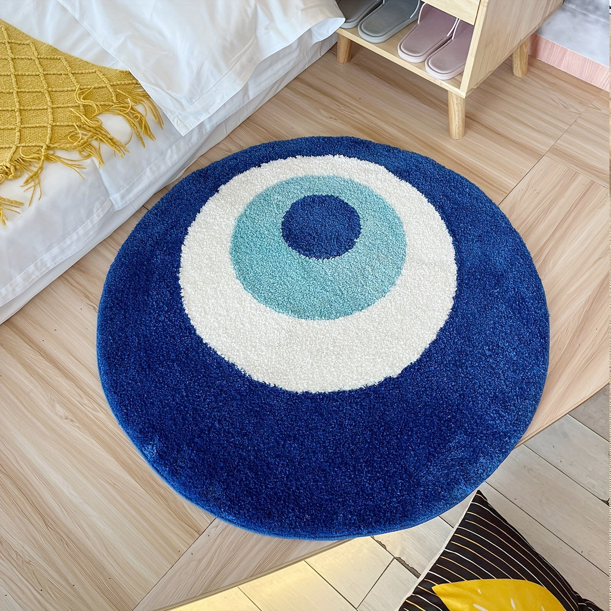 LunaWeave | Circular Rug with Symbol | Spiritual Design, Soft & Washable – Stylish Harmony for Your Home