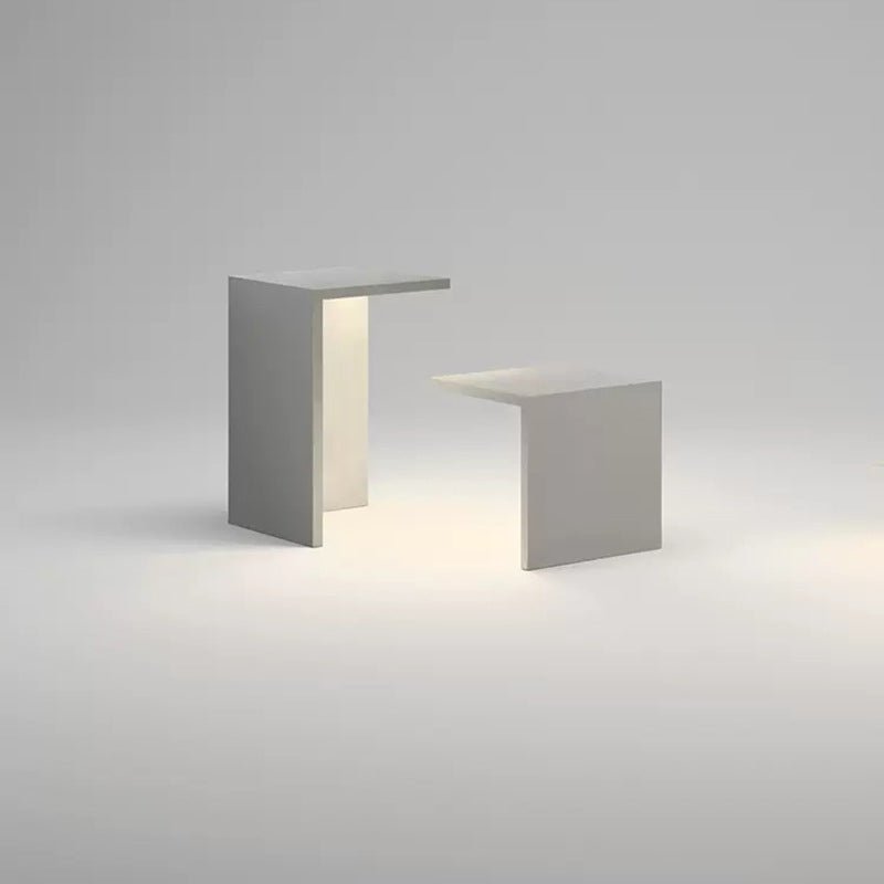 Block Lane Solar Outdoor Lamp | Minimalist LED Concrete Design | Warm White IP65 Waterproof Lighting