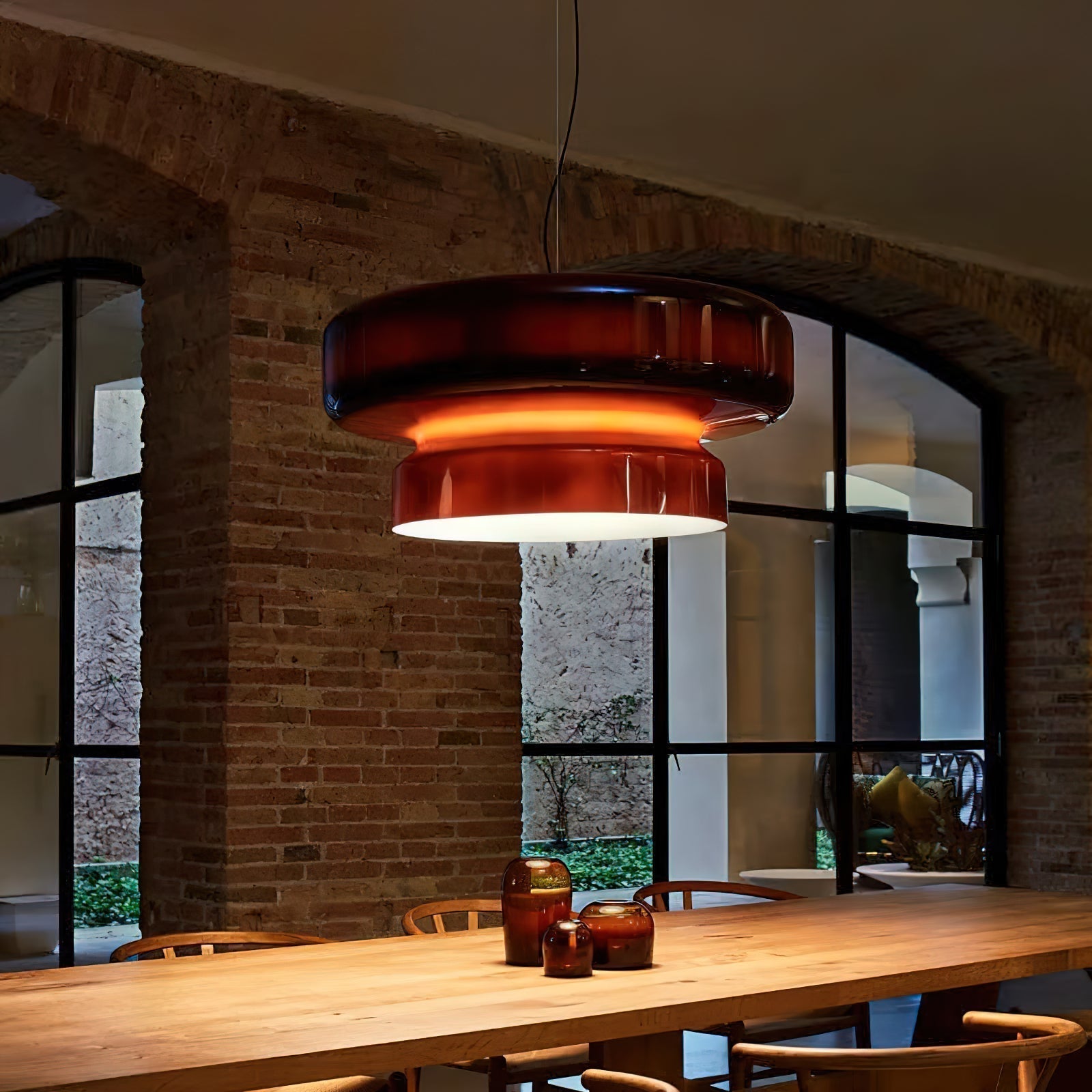 Bohemia Pendant Lamp | Blown Glass LED Light | Adjustable Suspension | Modern Organic Design for Home & Office