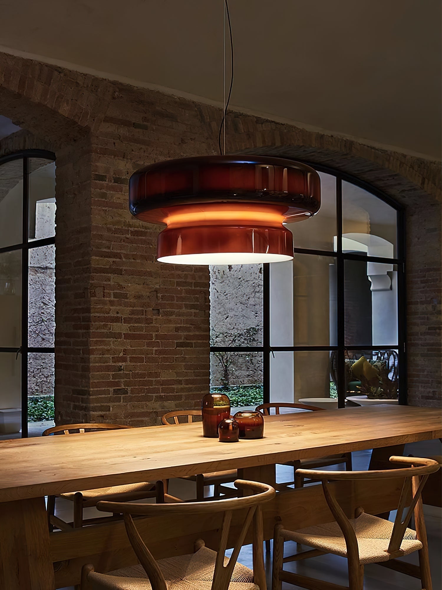 Bohemia Pendant Lamp | Blown Glass LED Light | Adjustable Suspension | Modern Organic Design for Home & Office