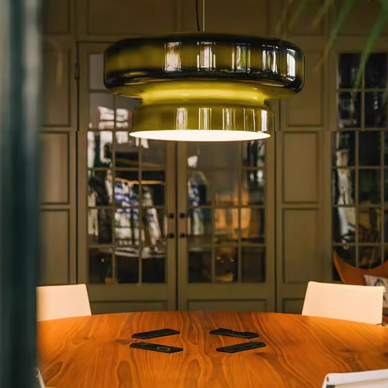 Bohemia Pendant Lamp | Blown Glass LED Light | Adjustable Suspension | Modern Organic Design for Home & Office