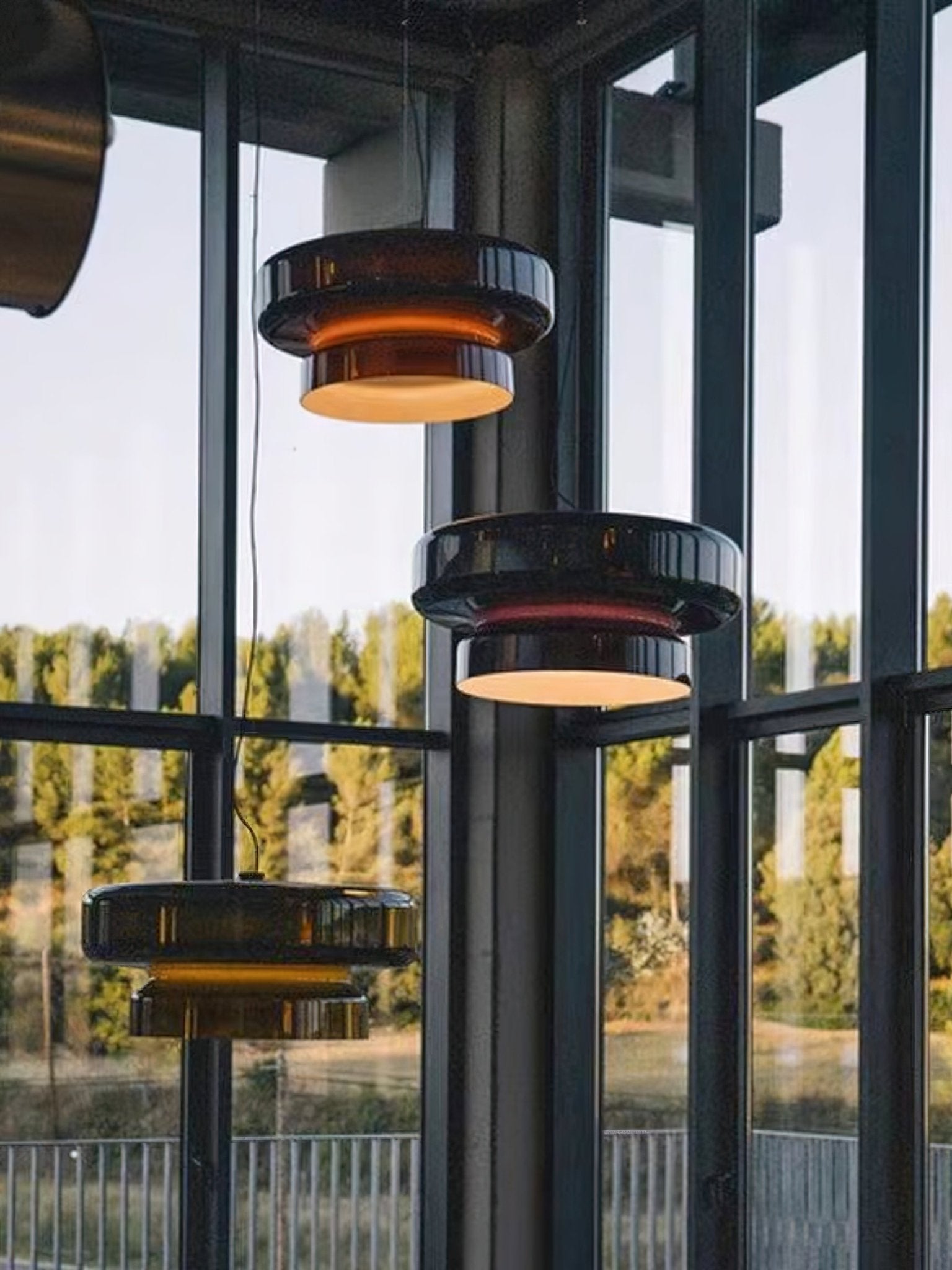 Bohemia Pendant Lamp | Blown Glass LED Light | Adjustable Suspension | Modern Organic Design for Home & Office