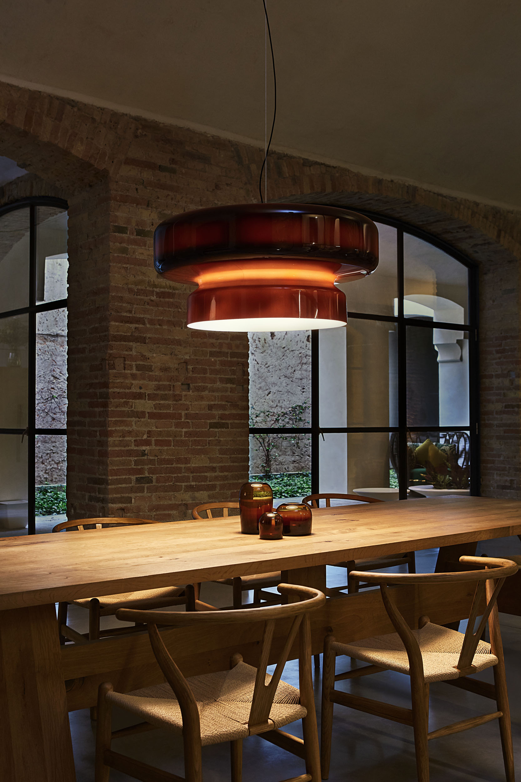 Bohemia Pendant Lamp | Blown Glass LED Light | Adjustable Suspension | Modern Organic Design for Home & Office