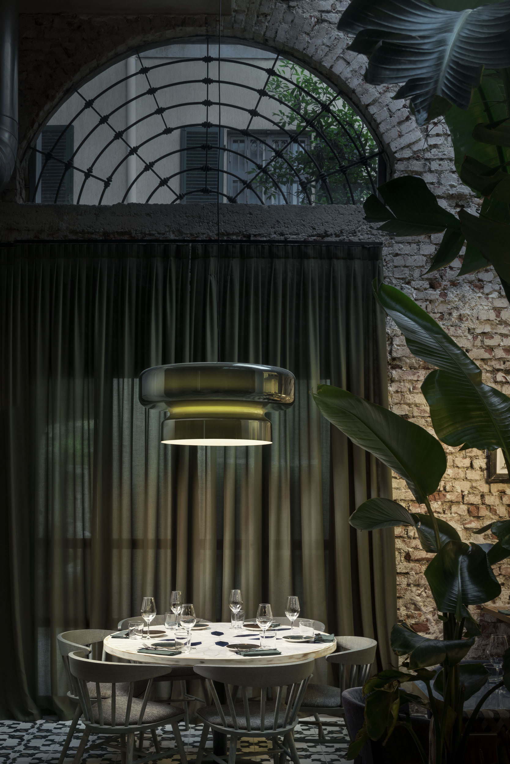 Bohemia Pendant Lamp | Blown Glass LED Light | Adjustable Suspension | Modern Organic Design for Home & Office