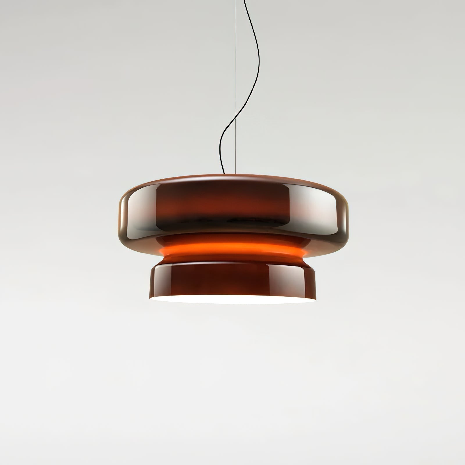 Bohemia Pendant Lamp | Blown Glass LED Light | Adjustable Suspension | Modern Organic Design for Home & Office