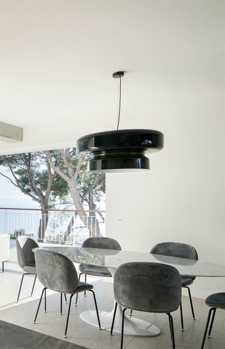 Bohemia Pendant Lamp | Blown Glass LED Light | Adjustable Suspension | Modern Organic Design for Home & Office