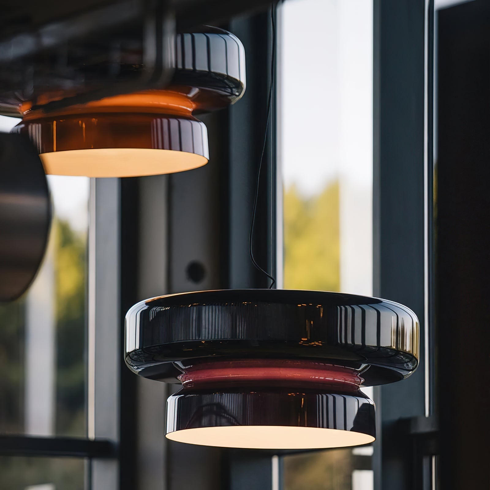 Bohemia Pendant Lamp | Blown Glass LED Light | Adjustable Suspension | Modern Organic Design for Home & Office