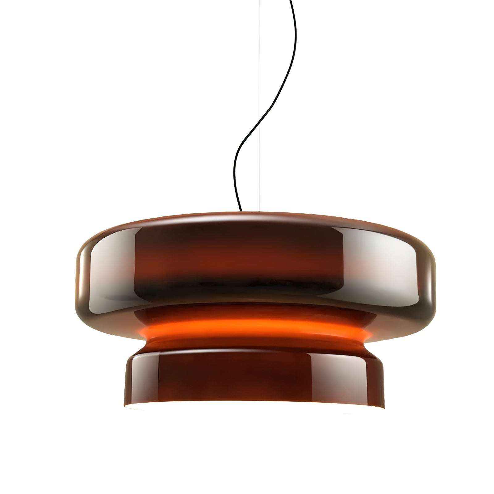 Bohemia Pendant Lamp | Blown Glass LED Light | Adjustable Suspension | Modern Organic Design for Home & Office