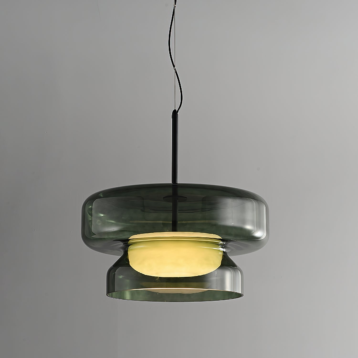 Bohemia Pendant Lamp | Blown Glass LED Light | Adjustable Suspension | Modern Organic Design for Home & Office