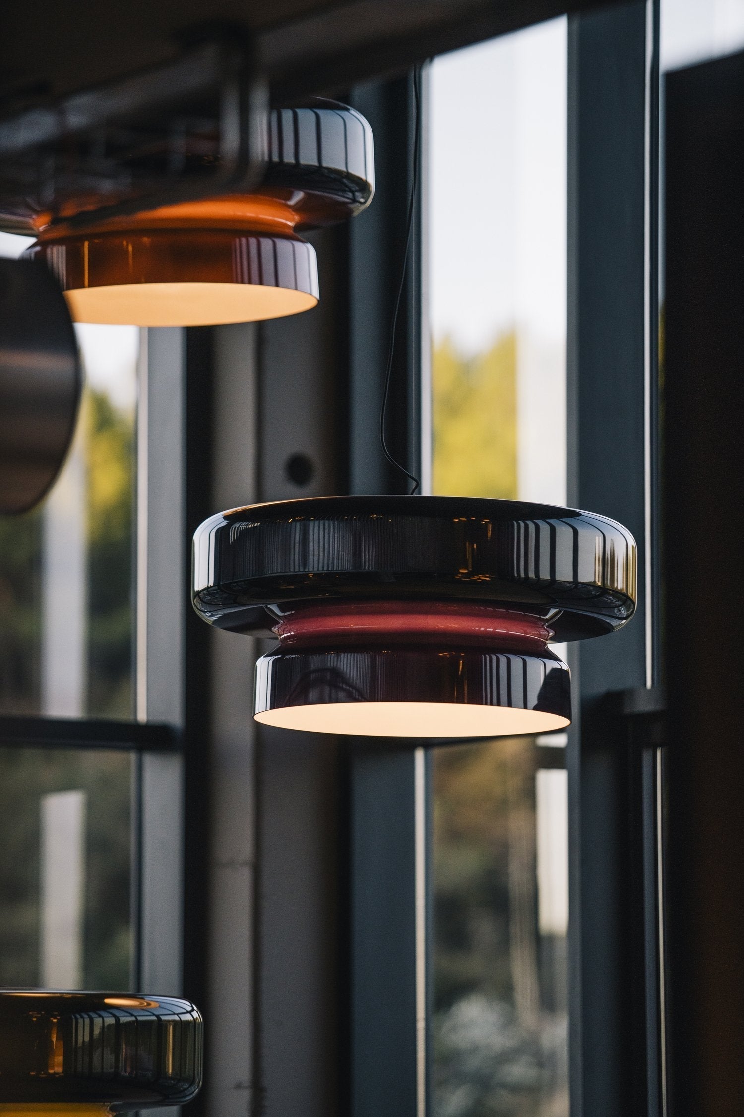 Bohemia Pendant Lamp | Blown Glass LED Light | Adjustable Suspension | Modern Organic Design for Home & Office