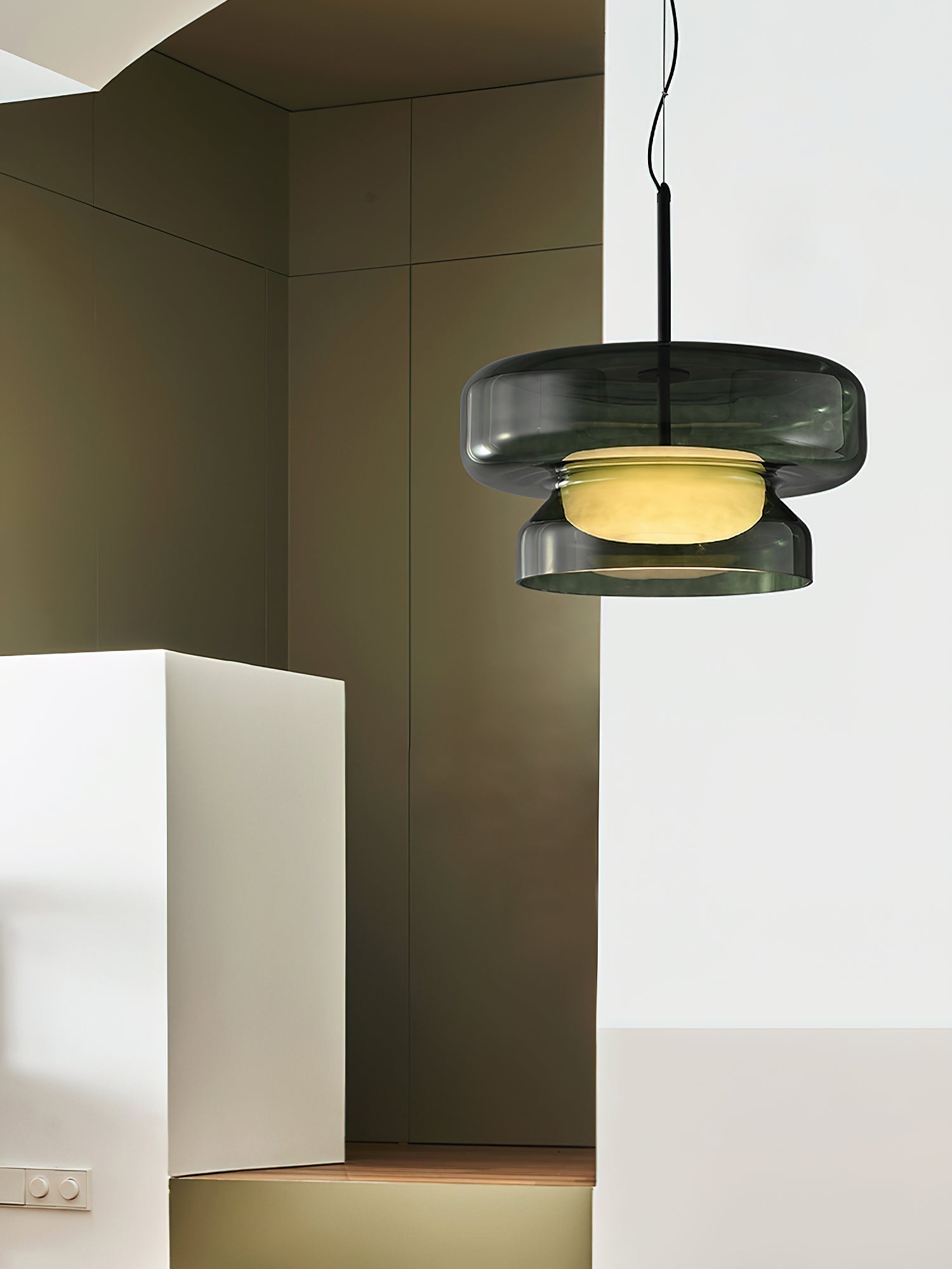 Bohemia Pendant Lamp | Blown Glass LED Light | Adjustable Suspension | Modern Organic Design for Home & Office