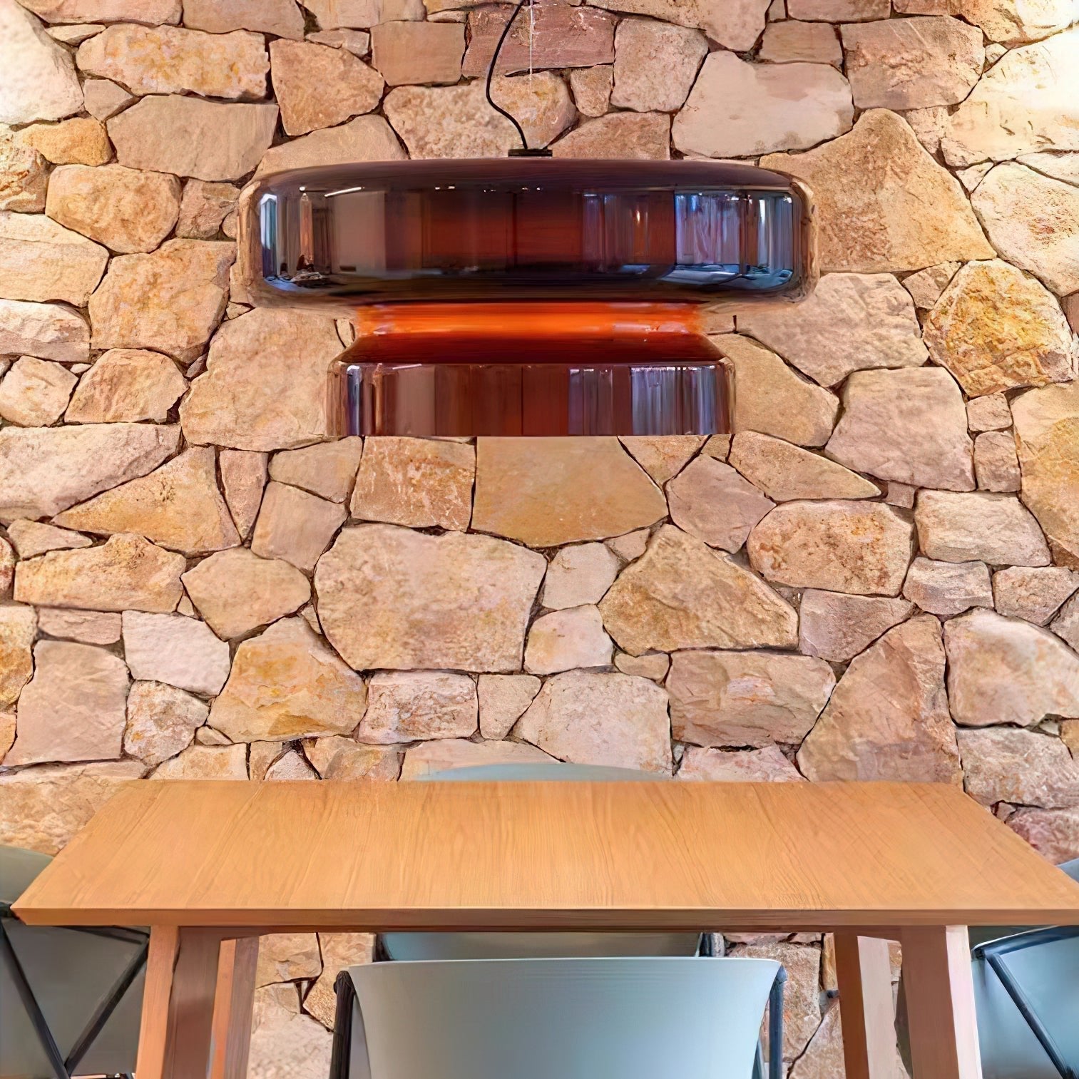 Bohemia Pendant Lamp | Blown Glass LED Light | Adjustable Suspension | Modern Organic Design for Home & Office