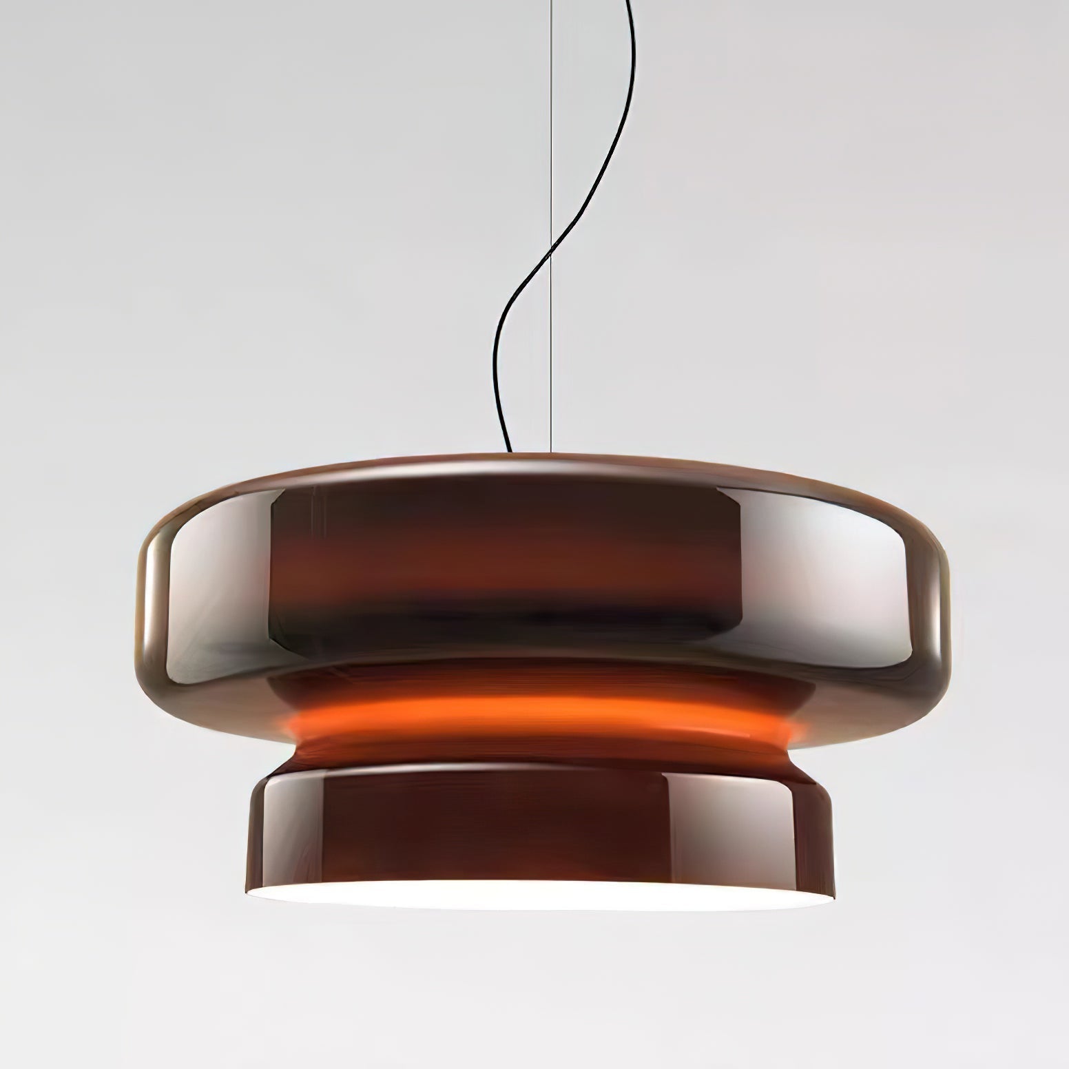 Bohemia Pendant Lamp | Blown Glass LED Light | Adjustable Suspension | Modern Organic Design for Home & Office
