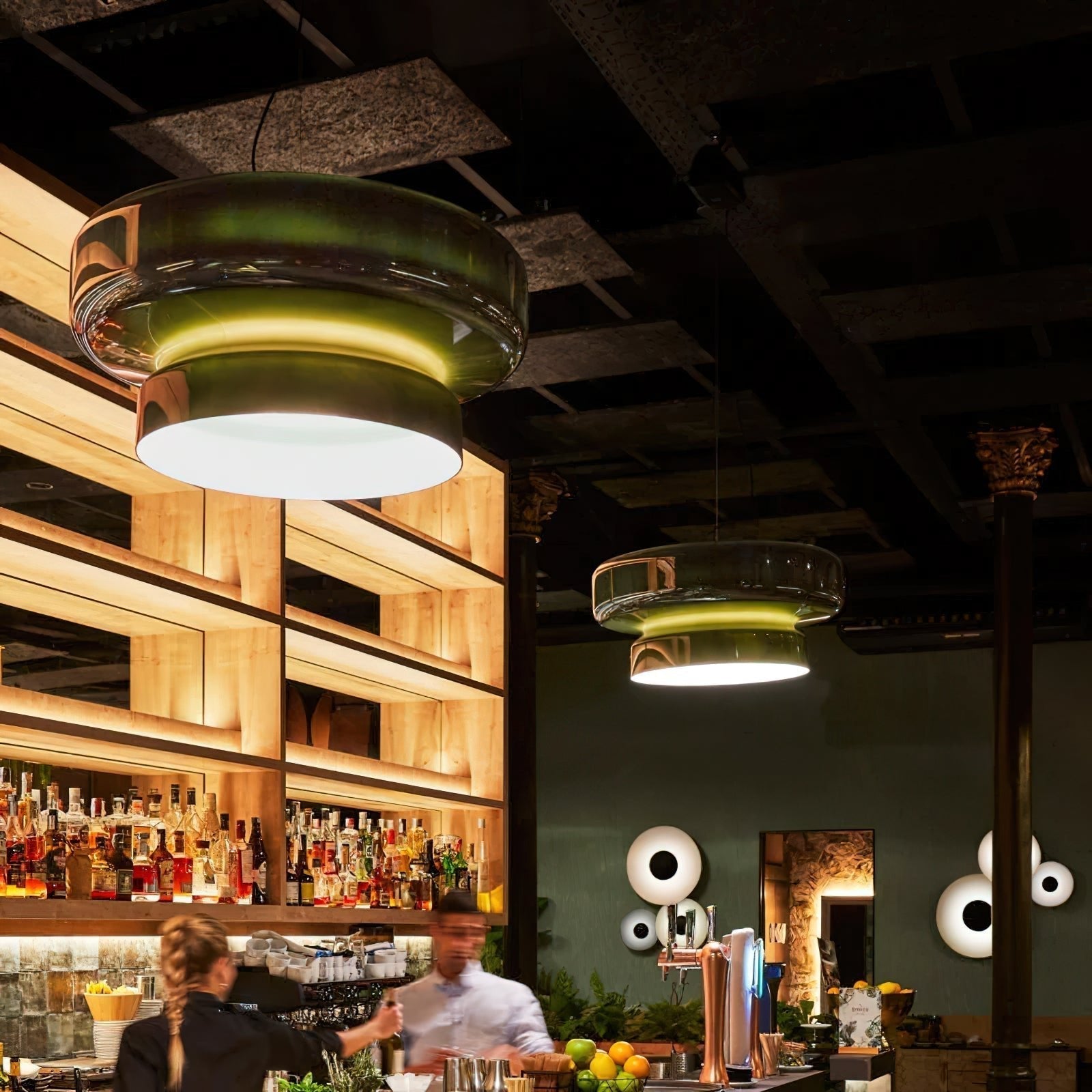 Bohemia Pendant Lamp | Blown Glass LED Light | Adjustable Suspension | Modern Organic Design for Home & Office