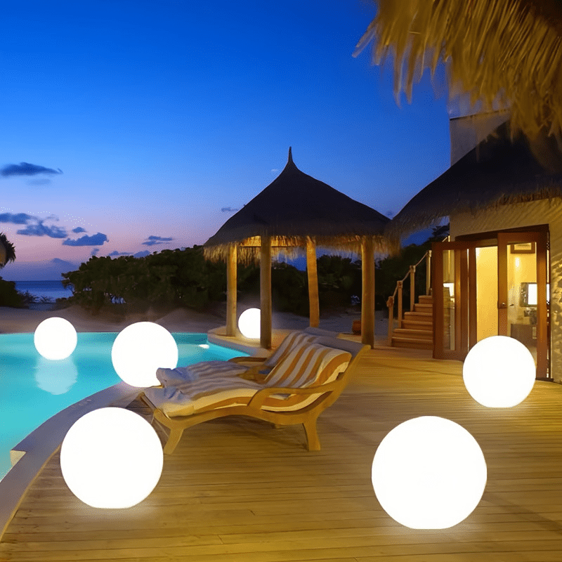 Solar Globe Garden Light Outdoor LED Lamp | IP65 Waterproof | Polyethylene & ABS | 15–60cm Decorative Garden Lighting