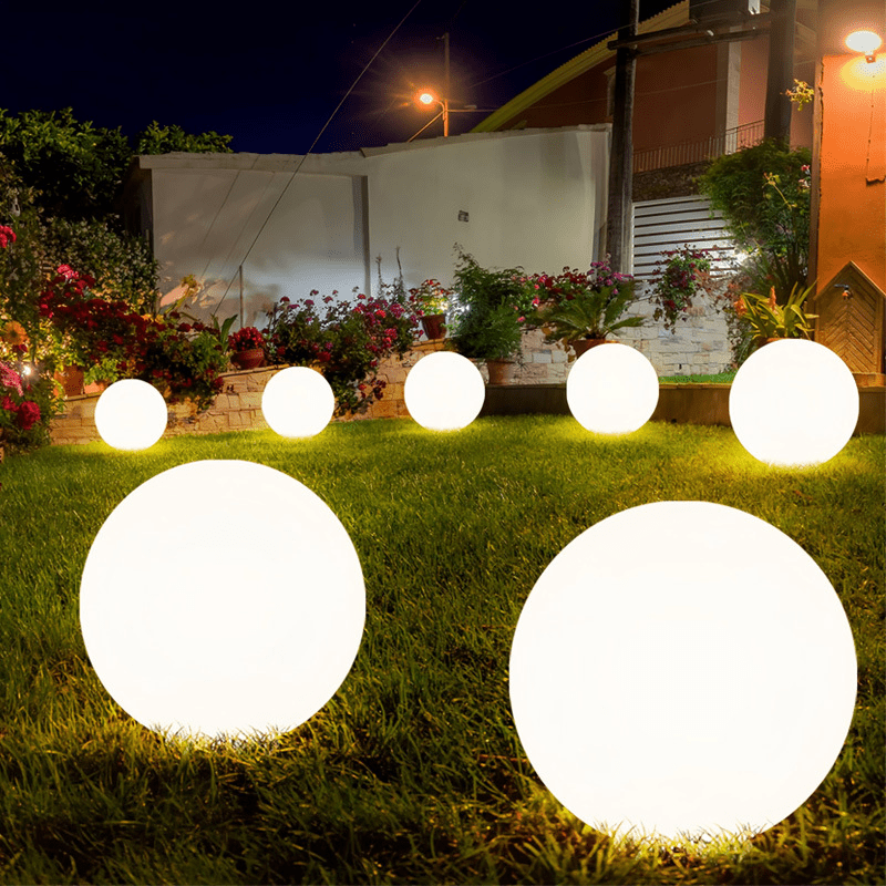 Solar Globe Garden Light Outdoor LED Lamp | IP65 Waterproof | Polyethylene & ABS | 15–60cm Decorative Garden Lighting