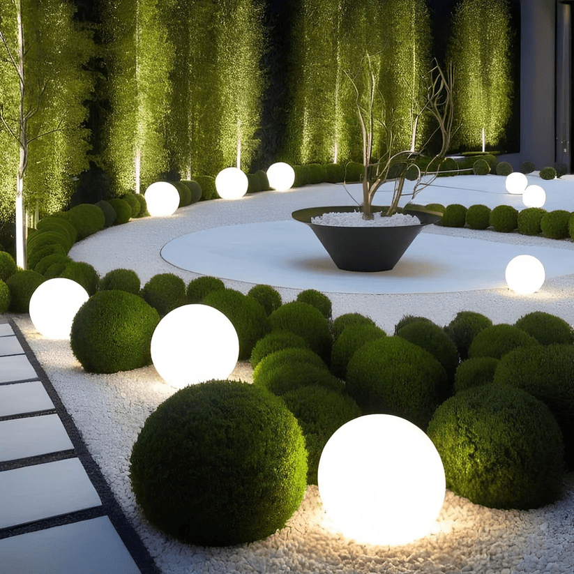 Solar Globe Garden Light Outdoor LED Lamp | IP65 Waterproof | Polyethylene & ABS | 15–60cm Decorative Garden Lighting
