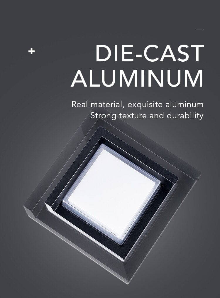 Boxer Outdoor Wall Light with Motion Sensor | Aluminum LED Lamp | Warm White IP65 Waterproof Lighting