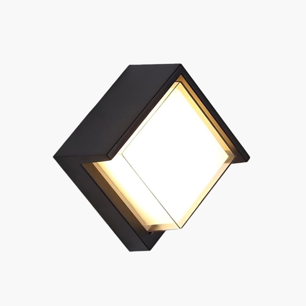 Boxer Outdoor Wall Light with Motion Sensor | Aluminum LED Lamp | Warm White IP65 Waterproof Lighting