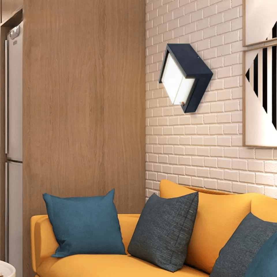 Boxer Outdoor Wall Light with Motion Sensor | Aluminum LED Lamp | Warm White IP65 Waterproof Lighting
