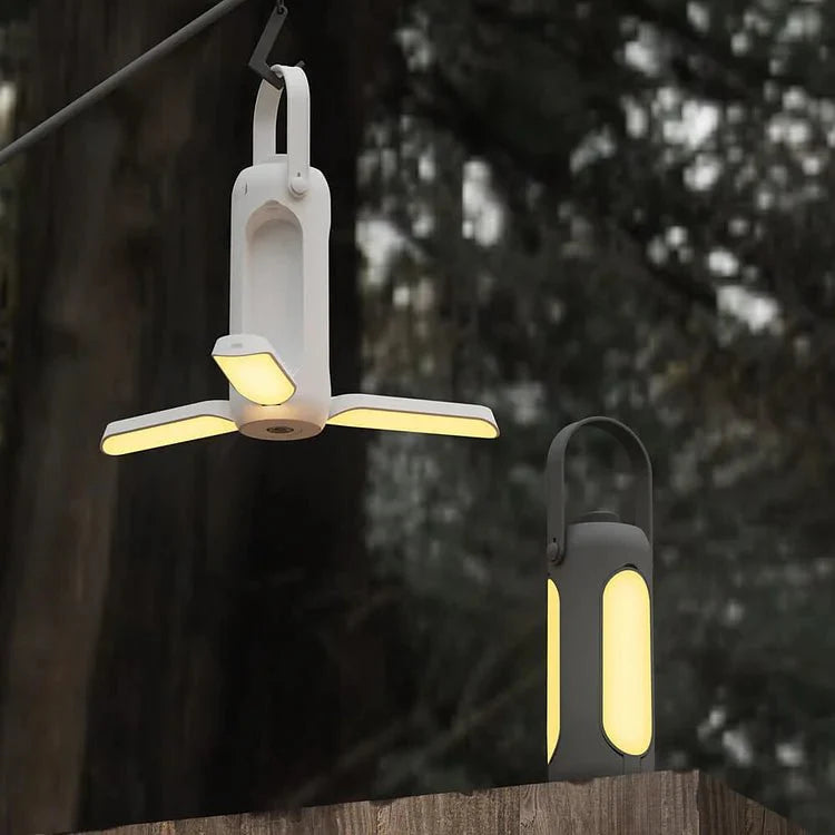 Portable Camping Lantern Foldable LED Light for Outdoor Use | 3 Color Stepless Dimming | 10000mAh Long Battery Life | Hanging Tent & Emergency Light