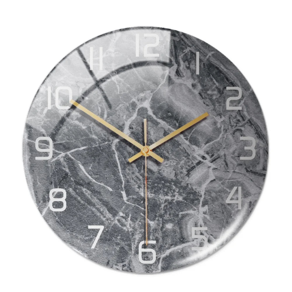 Marbela | Modern Wall Clock in Marble Look