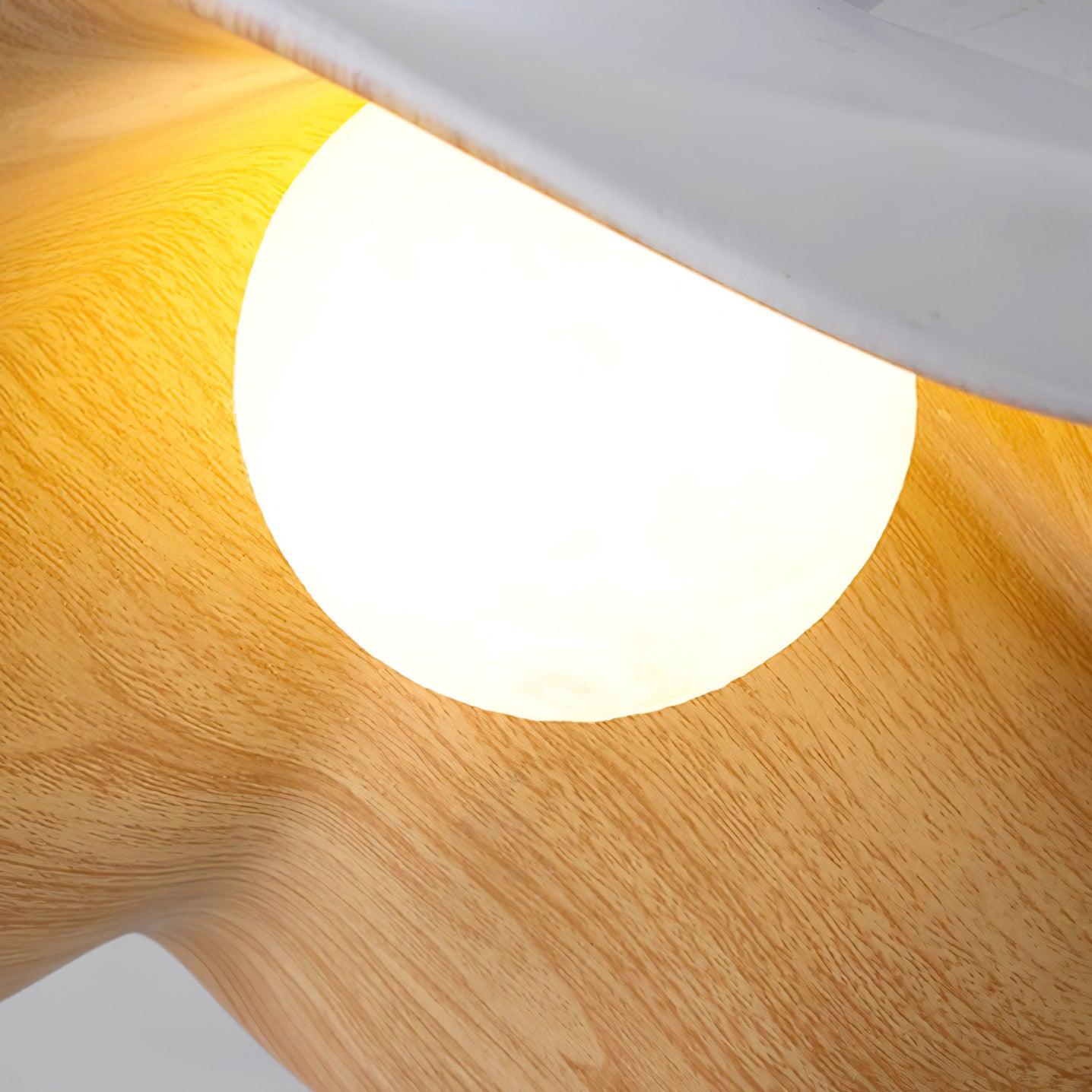 Casia Unique Pendant Lamp | Lotus Leaf-Inspired Metal & Resin Ceiling Light | G9 LED 5W | Artistic Water-Transfer Design | Adjustable Hanging Height