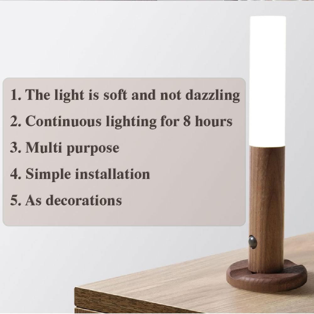 MagnetTourch LED Motion Sensor Night Light Rechargeable | USB Magnetic Wall Light | Warm White Auto On/Off | Hallway Bedroom Stair Lighting