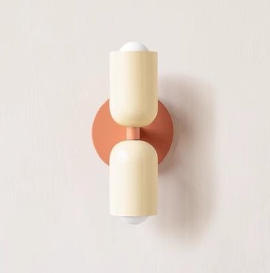 Morandi Danish Style Wall Lamp for Living Room Bedroom | Minimalist LED Wall Light | Metal E27 Fixture | Warm White Indoor Lighting