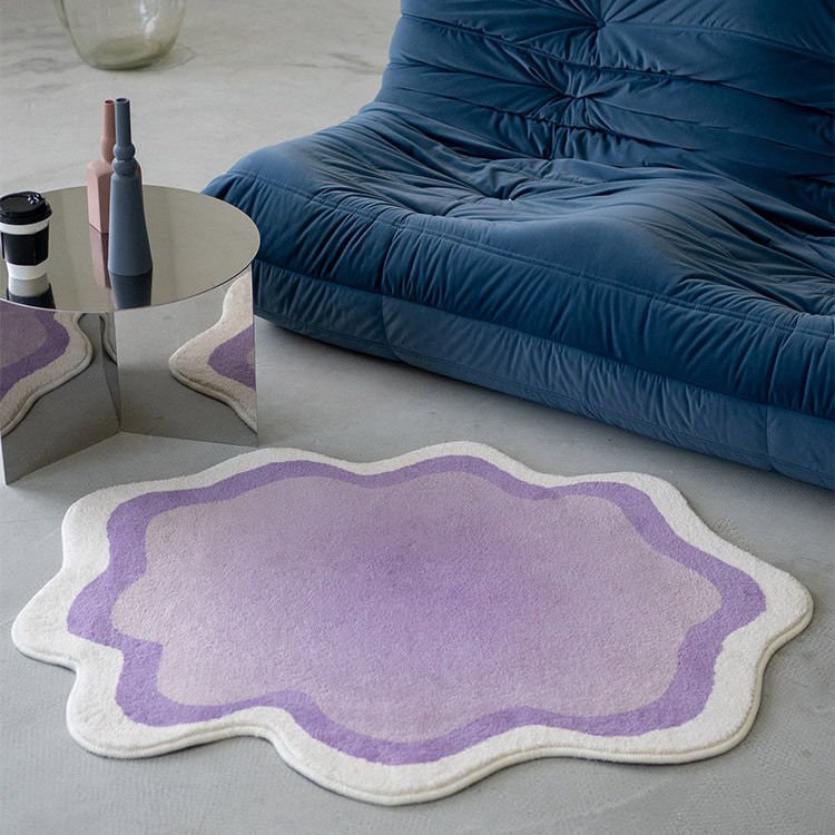 LunaWeave | Trendy Ombre Rug Soft & Fluffy | Modern Gradient Rug for Living Room & Bedroom