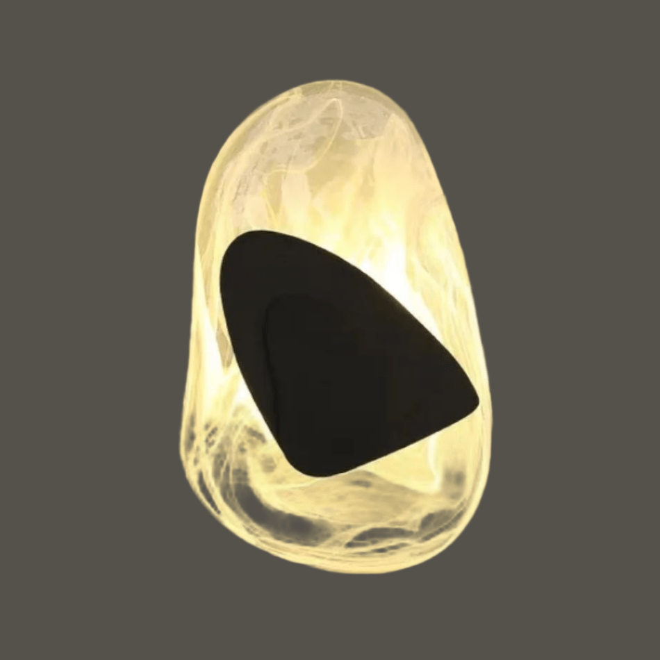 Modern Glass LED Wall Lamp Minimalist Design | Brushed Metal & Handmade Glass | 110–240V | Indoor Ambient Lighting