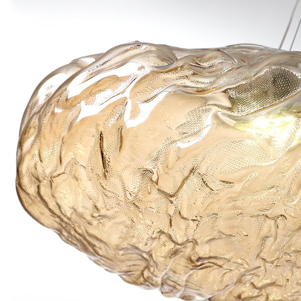 Minimalistic Pendant Lamp Made of Blown Glass