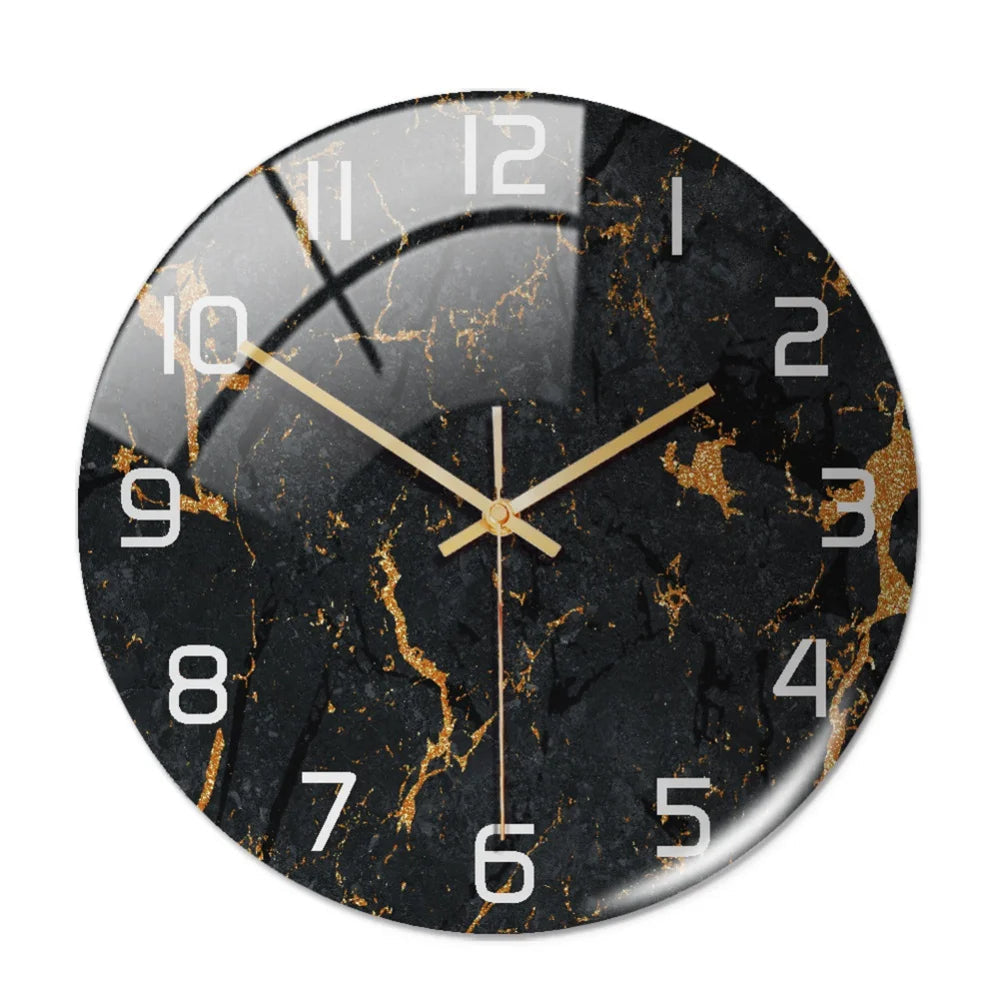 Marbela | Modern Wall Clock in Marble Look