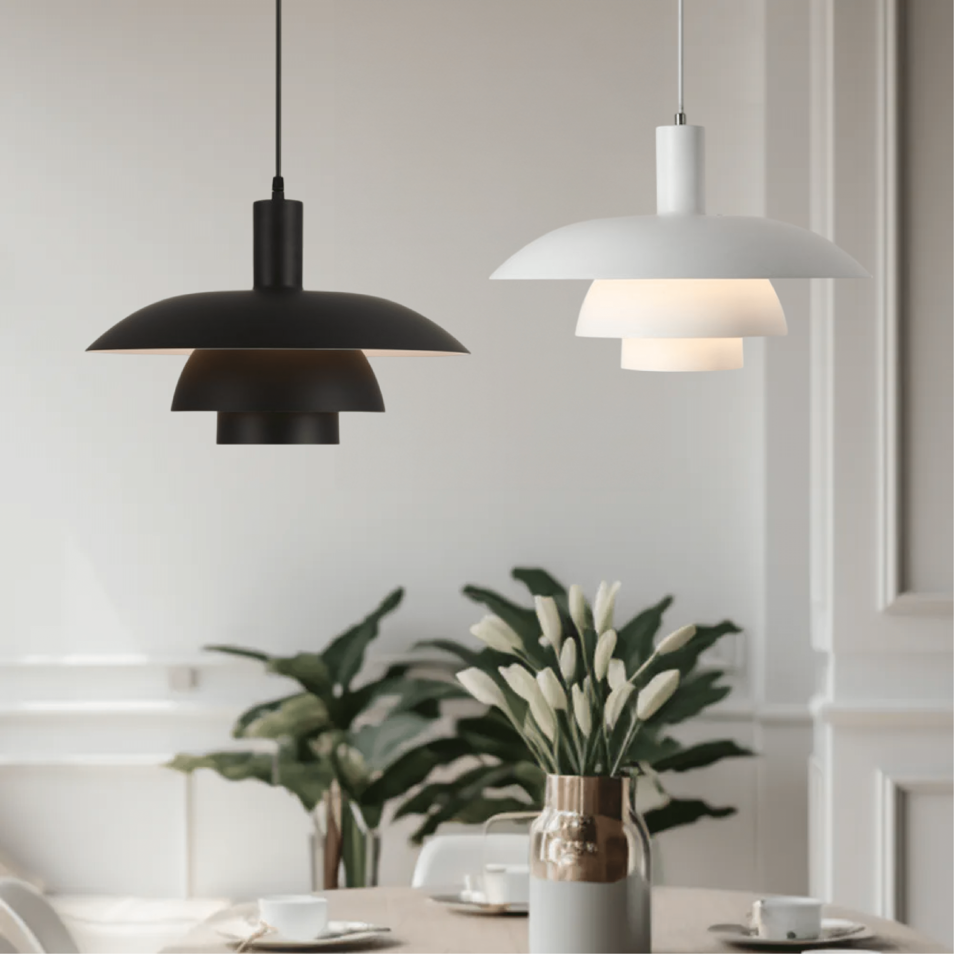 Danish Design Pendant Lamp Scandinavian Minimalist | LED Lighting | Metal | 5–10 m² Indoor Ambient Light