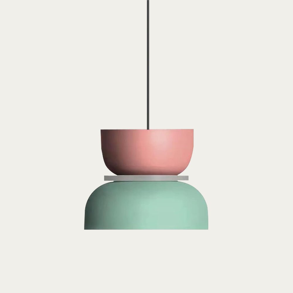 Dulcy Color Block Scandinavian Pendant Lamp | E27 LED Compatible | Metal & Acrylic | 5–10 m² Indoor Lighting