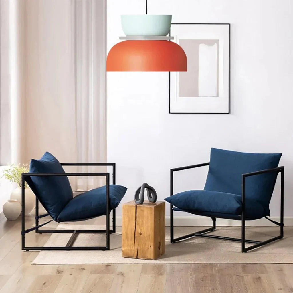 Dulcy Color Block Scandinavian Pendant Lamp | E27 LED Compatible | Metal & Acrylic | 5–10 m² Indoor Lighting