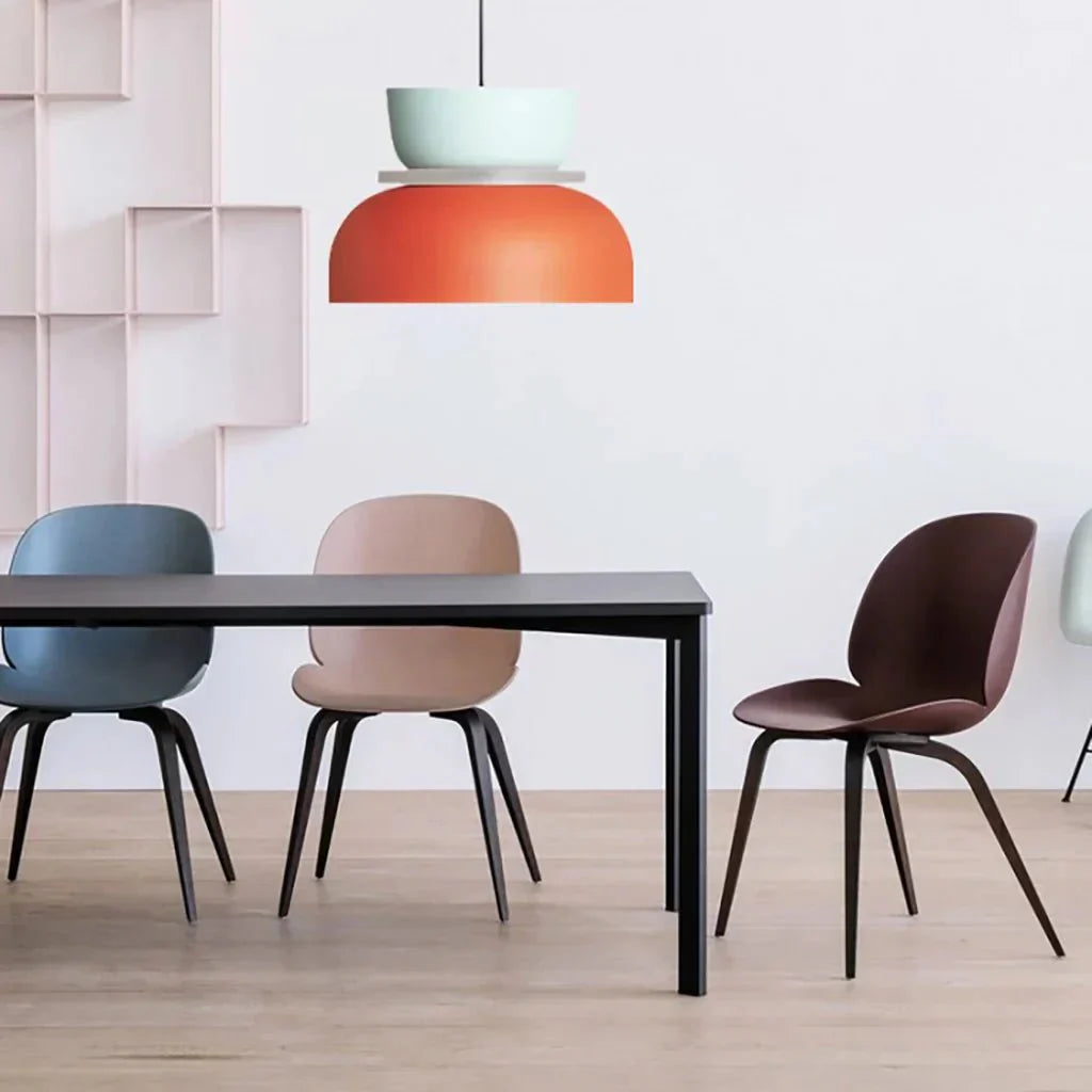 Dulcy Color Block Scandinavian Pendant Lamp | E27 LED Compatible | Metal & Acrylic | 5–10 m² Indoor Lighting