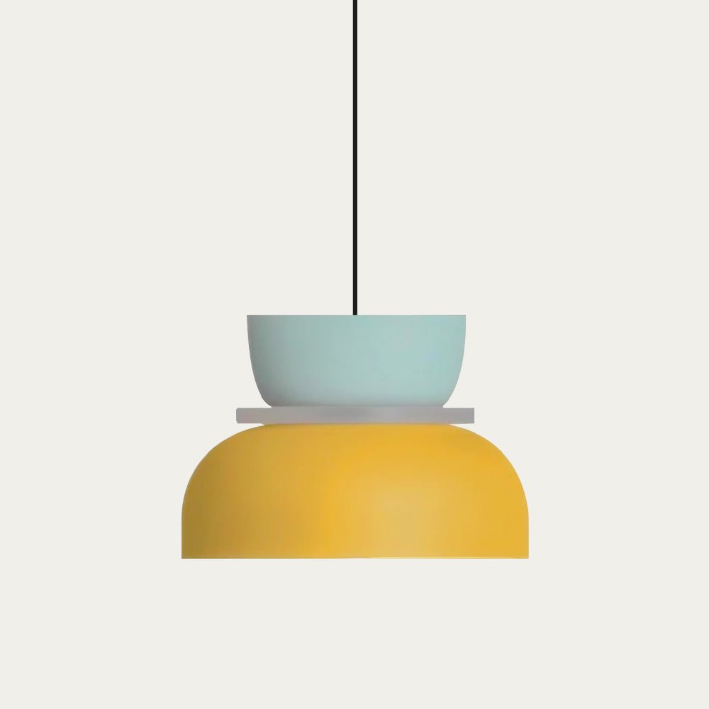 Dulcy Color Block Scandinavian Pendant Lamp | E27 LED Compatible | Metal & Acrylic | 5–10 m² Indoor Lighting