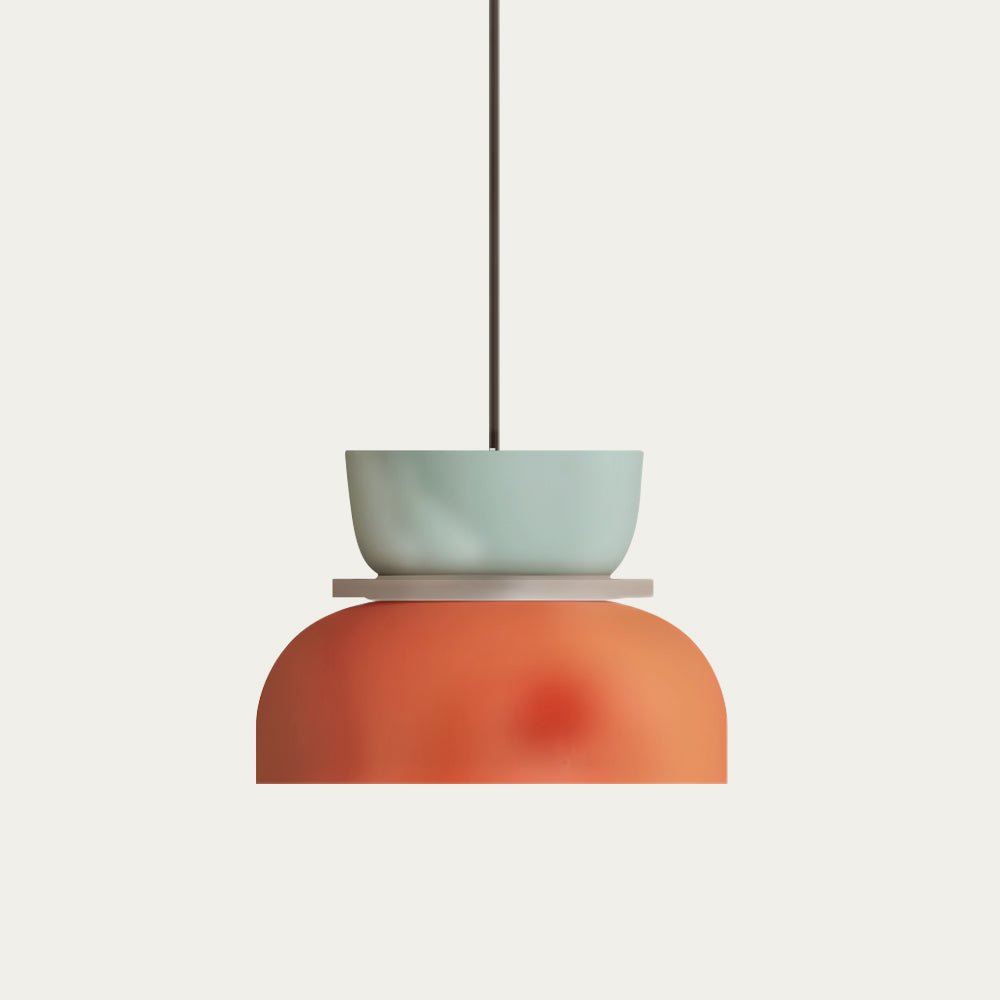 Dulcy Color Block Scandinavian Pendant Lamp | E27 LED Compatible | Metal & Acrylic | 5–10 m² Indoor Lighting