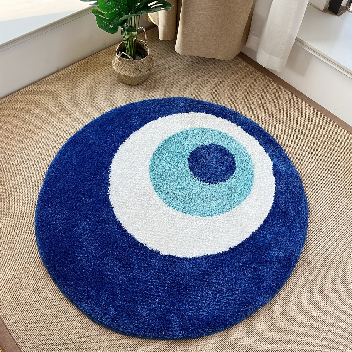 LunaWeave | Circular Rug with Symbol | Spiritual Design, Soft & Washable – Stylish Harmony for Your Home