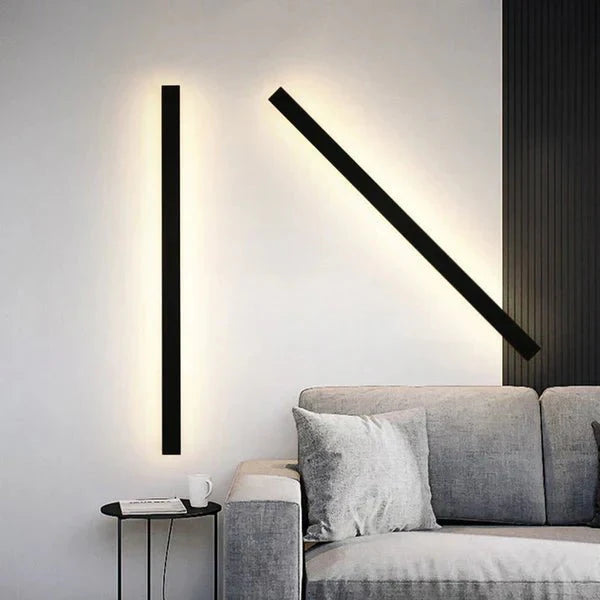 Modern LED Wall Lamp Minimalist Design | Metal Acrylic Wall Light | SMD LED Strip | Indoor Ambient Lighting | 110–240V