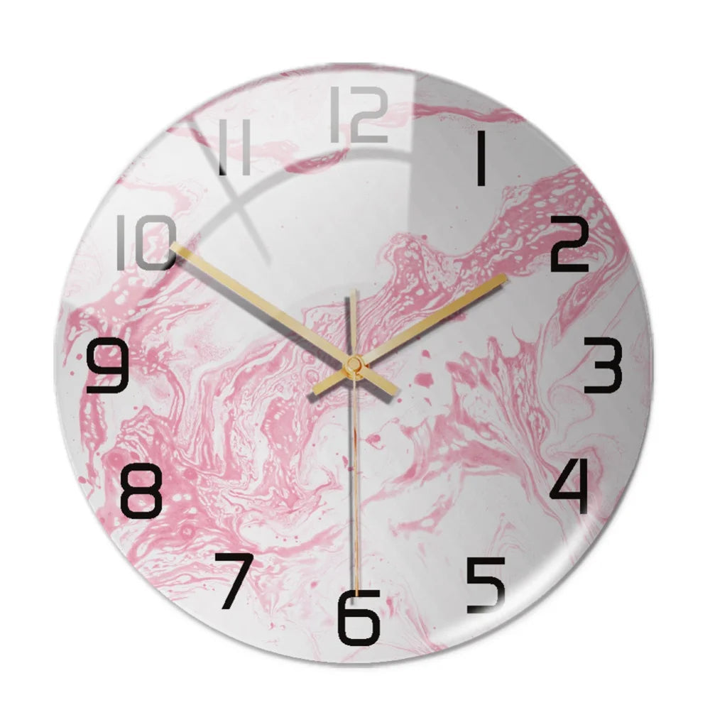 Marbela | Modern Wall Clock in Marble Look