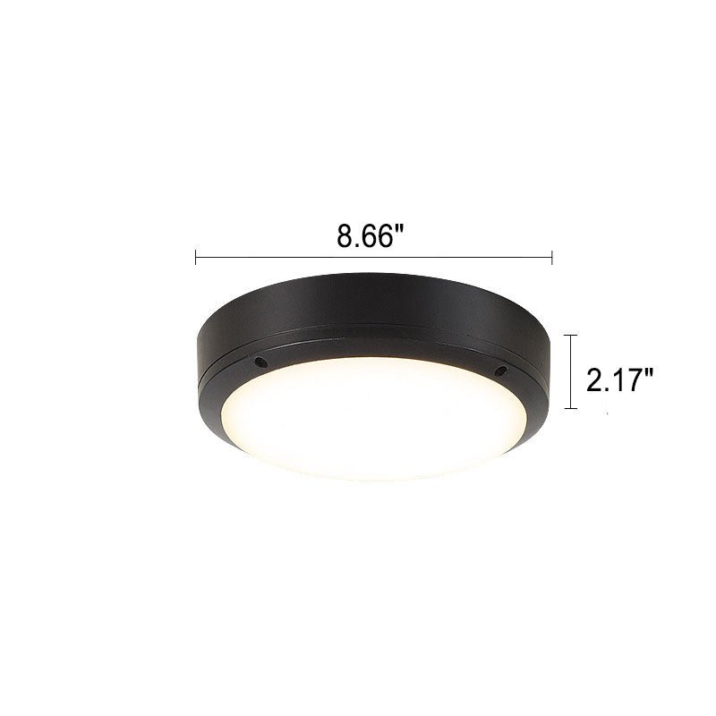 Waterproof Outdoor LED Ceiling Light for Porch & Entrance | Round Minimalist Flush Mount | IP65 | 12W–20W