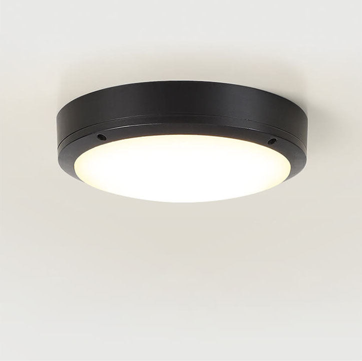 Waterproof Outdoor LED Ceiling Light for Porch & Entrance | Round Minimalist Flush Mount | IP65 | 12W–20W