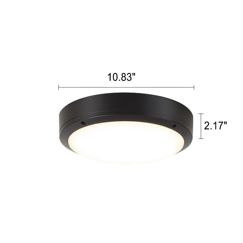 Waterproof Outdoor LED Ceiling Light for Porch & Entrance | Round Minimalist Flush Mount | IP65 | 12W–20W