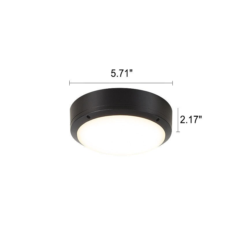 Waterproof Outdoor LED Ceiling Light for Porch & Entrance | Round Minimalist Flush Mount | IP65 | 12W–20W